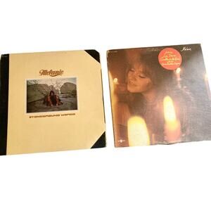 VTG Melanie Stoneground Words + Lay Down Vinyl Record Album LP LOT OF 2